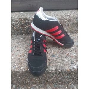 Women's Preowned  ADIDAS ORION TRAINERS -  Size 9.5 / Red/Blk/White